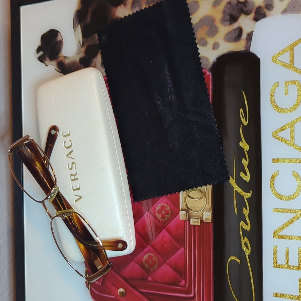 Versace Brown Gradient Tiger Mirror Frames Glasses RX - Sunglasses - Picture 6 of 11